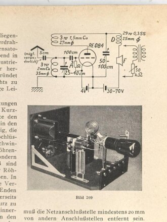 "Praktische Funk-Technik" datiert 1939 mit 368 Seiten, unter DIN A4, stark gebraucht