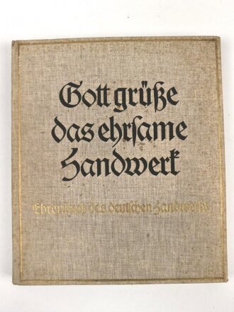 Ehrenbuch des deutschen Handwerks "Gott...