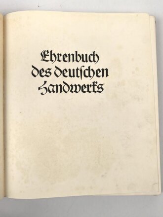 Ehrenbuch des deutschen Handwerks "Gott...
