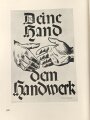 Ehrenbuch des deutschen Handwerks "Gott grüße das ehrsame Handwerk" datiert 1934, 198 Seiten, über DIN A4, gebraucht