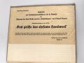 Ehrenbuch des deutschen Handwerks "Gott grüße das ehrsame Handwerk" datiert 1934, 198 Seiten, über DIN A4, gebraucht