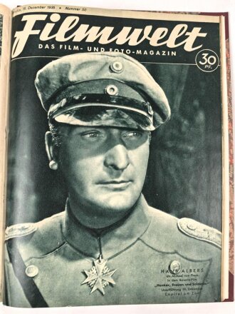 "Filmwelt - Das Film- und Foto-Magazin" ab März 1935 bis Dezember 1935, gebunden als Buch, über DIN A4