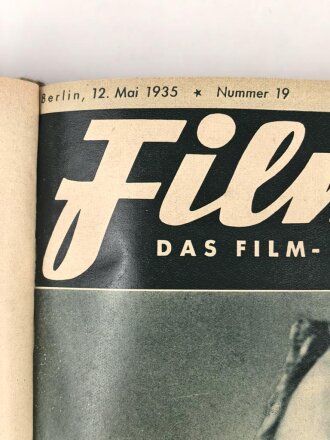 "Filmwelt - Das Film- und Foto-Magazin" ab März 1935 bis Dezember 1935, gebunden als Buch, über DIN A4