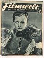 "Filmwelt - Das Film- und Foto-Magazin" ab Januar 1936 bis Oktober 1937, gebunden als Buch, über DIN A4