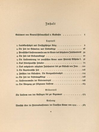 "Das Ehrenkleid des Soldaten" Eine Kulturgeschichte der Uniform von Ihren Anfängen bis zur Gegenwart, datiert 1936, 416 Seiten, über DIN A4