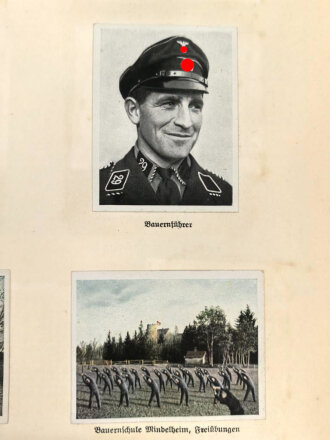 Sammelbilderalbum "Der Staat der Arbeit und des Friedens" Ein Jahr Regierung Adolf Hilter, 100 Seiten, ein Bild falsch