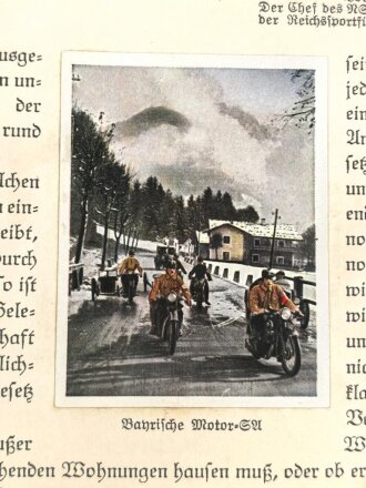 Sammelbilderalbum "Der Staat der Arbeit und des Friedens" Ein Jahr Regierung Adolf Hilter, 100 Seiten, ein Bild falsch