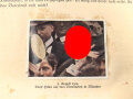 "Kampf ums dritte Reich" Sammelbilderalbum komplett, Bild 165 fehlt, stark gebraucht, Seiten kleben aneinander.