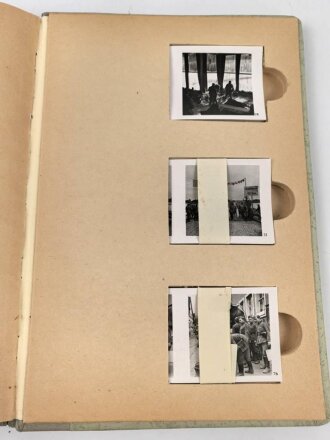 Raumbildalbum "Der Kampf im Westen" komplett mit allen Bildern und der Brille, übergeben für hervorragende Leistungen beim Vergleichsschießen 1942  der deutschen Reichspost