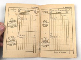 Schießbuch eines Pionier, Schießjahr 1924/25