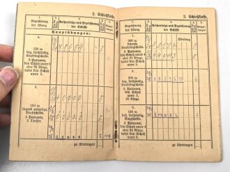 Schießbuch eines Pionier, Schießjahr 1924/25