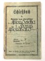Schießbuch eines Pionier, Schießjahr 1924/25