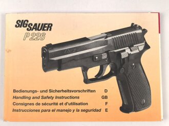 "SIG Sauer P 226 - Bedienungsanleitung" ca. DIN A5