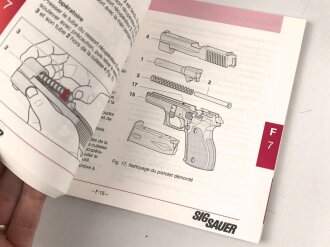 "SIG Sauer P 226 - Bedienungsanleitung" ca. DIN A5