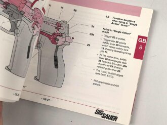 "SIG Sauer P 226 - Bedienungsanleitung" ca. DIN A5