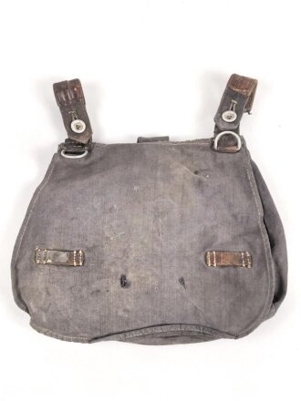 Luftwaffe Brotbeutel, stark getragenes Stück, ungereinigt