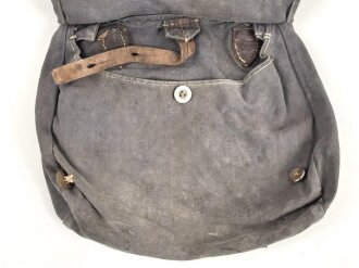 Luftwaffe Brotbeutel, stark getragenes Stück, ungereinigt