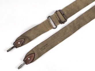 Tschechoslowakei, Trageriemen für einen Brotbeutel, Umbau für die Wehrmacht