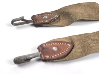 Tschechoslowakei, Trageriemen für einen Brotbeutel, Umbau für die Wehrmacht