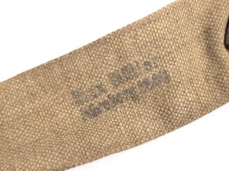 Tschechoslowakei, Trageriemen für einen Brotbeutel, Umbau für die Wehrmacht