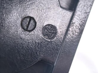 Marschlompass Wehrmacht aus schwarzer Pressmasse, ohne Bezeichnung