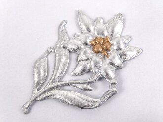 Mützenedelweiss aus Leichtmetall