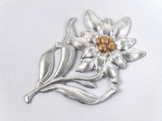 Mützenedelweiss aus Leichtmetall