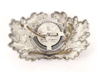 Eichenlaubkranz und Kokarde für eine Schirmmütze des Heeres