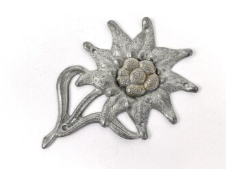 Edelweiss für die Bergmütze von Angehörigen der Gebirgstruppe der Wehrmacht.