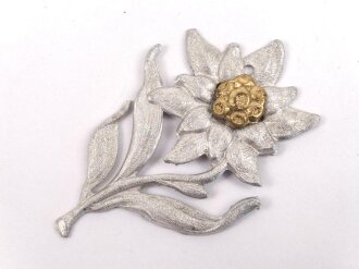 Mützenedelweiss aus Leichtmetall