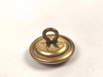Knopf 12mm vergoldet,Hersteller Assmann,  für eine Feldmütze III.Reich. Sie erhalten ein ( 1 ) Stück