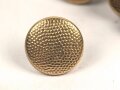 Knopf 12mm vergoldet,Hersteller Assmann,  für eine Feldmütze III.Reich. Sie erhalten ein ( 1 ) Stück