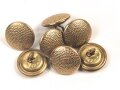 Knopf 12mm vergoldet,Hersteller Assmann,  für eine Feldmütze III.Reich. Sie erhalten ein ( 1 ) Stück