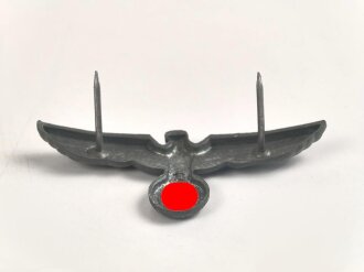 Heer, Adler für eine Schirmmütze, ungetragenes Stück aus altem Herstellerbestand, Zink , sie erhalten ein ( 1 ) Stück