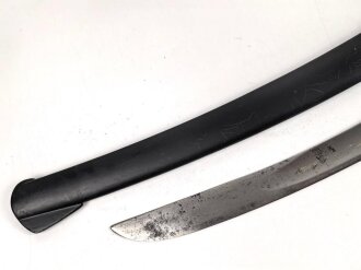 Preussen, Blüchersäbel Modell 1911. Gnadenlos "durchrestauriertes" Kammerstück eines Feldartillerie Regimentes.