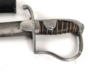 Preussen, Blüchersäbel Modell 1911. Gnadenlos "durchrestauriertes" Kammerstück eines Feldartillerie Regimentes.