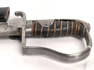 Preussen, Blüchersäbel Modell 1911. Gnadenlos "durchrestauriertes" Kammerstück eines Feldartillerie Regimentes.