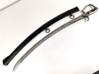 Preussen, Blüchersäbel Modell 1911. Gnadenlos "durchrestauriertes" Kammerstück eines Feldartillerie Regimentes.