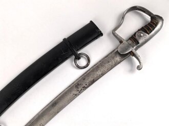 Preussen, Blüchersäbel Modell 1911. Gnadenlos "durchrestauriertes" Kammerstück eines Feldartillerie Regimentes.