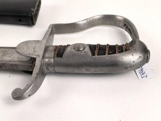 Preussen, Blüchersäbel Modell 1911. Gnadenlos "durchrestauriertes" Kammerstück eines Feldartillerie Regimentes.