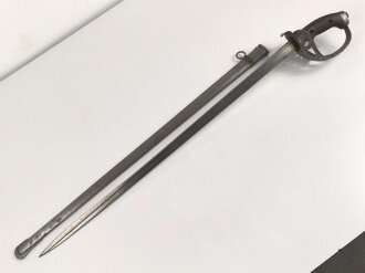 Preussen, Kavalleriedegen KD89, gereinigtes Kammerstück von Weyersberg, Solingen. Die Griffschrauben fehlen