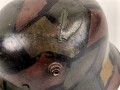 1. Weltkrieg, Stahlhelm Modell 1916. Die Glocke Original, der Rest neuzeitlich ergänzt, die lackierung ebenfalls neuzeitlich