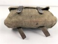 Tasche für Signalpatronen zur Leuchtpistole 42 der Wehrmacht. Getragenes Stück in gutem Gesamtzustand