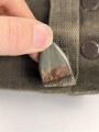 Tasche für Signalpatronen zur Leuchtpistole 42 der Wehrmacht. Stark getragenes Stück.