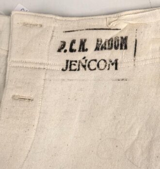 Polen 2. Weltkrieg, lange Unterhose " P.C.K. RADOM JENCOM"  Sehr guter Zustand