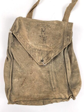 Polen 2.Weltkrieg, Tasche für die Gasmaske WZ32. Ungereinigt, guter Gesamtzustand
