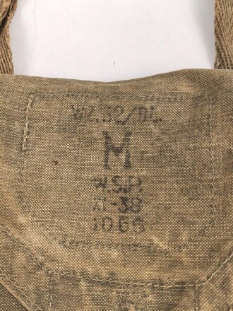Polen 2.Weltkrieg, Tasche für die Gasmaske WZ32. Ungereinigt, guter Gesamtzustand