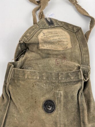 Polen 2.Weltkrieg, Tasche für die Gasmaske WZ32. Ungereinigt, guter Gesamtzustand