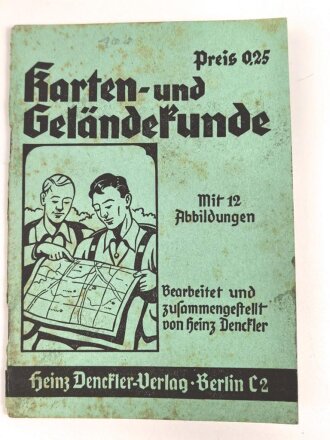 "Karten- und Geländekunde" 34 Seiten, DIN A6, gebraucht