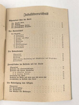 "Karten- und Geländekunde" 34 Seiten, DIN...